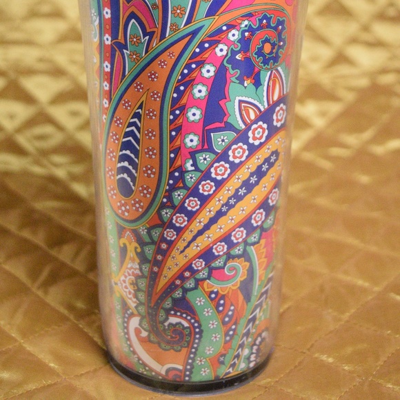 ☕ Vera Bradley Multi Color Paisley Tumbler Mug ☕ - Picture 6 of 8